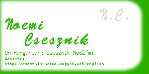 noemi csesznik business card